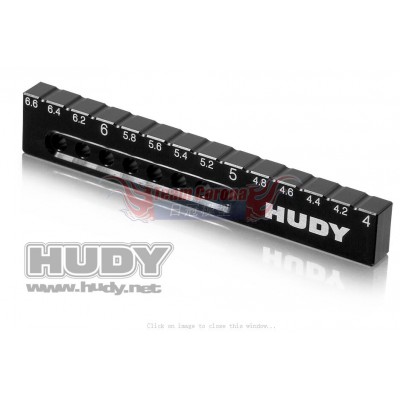 Hudy 107714 Ultra-Fine Chassis Droop Gauge 4.0-6.6mm